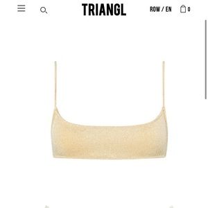 NWT sparkly triangl bathing suit never worn